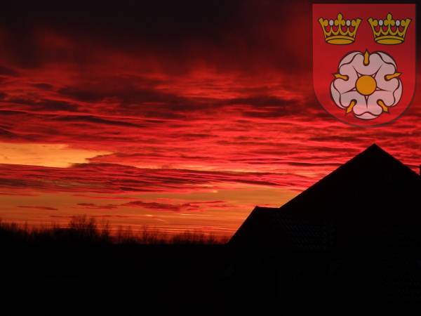 Zdjęcie: Zachód słońca nad Pierzchnicą 13.01.2014 r.